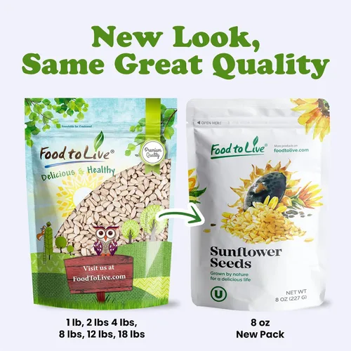 Vista 9 de Semillas de girasol, de la marca Food To Live