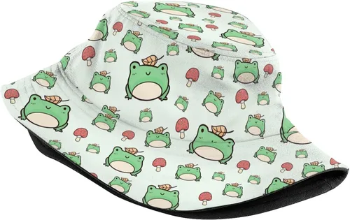 Vista 2 de Sombrero de pescador unisex para mujeres y hombres, plegable, reversible, sombrero de pescador, sombrero de pescador, gorro de playa para viajes