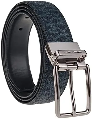 Vista 3 de Michael Kors Cinturón de vestir reversible de piel de PVC para hombre