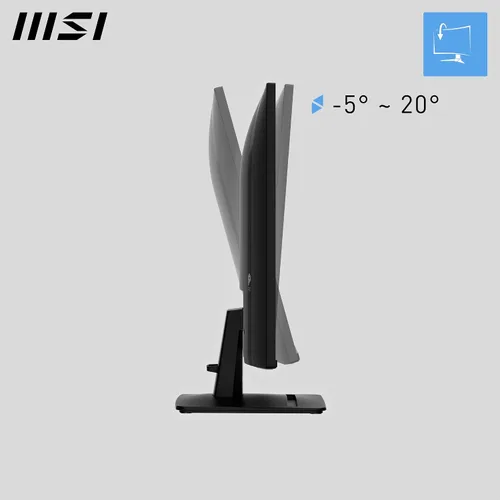 Vista 4 de MSI PRO MP271A E2 - Monitor de 27 pulgadas IPS 1920 x 1080 (FHD) para juegos y oficina, 120Hz, Free-Sync, HDMI, DisplayPort, Puerto VGA, Montaje