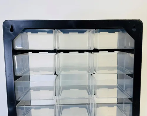 Vista 7 de Homak 12 cajones piezas de plástico organizador