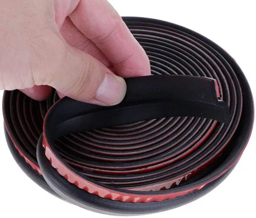 Vista 5 de ESUPPORT - Tira de sellado para puerta de automóvil en forma de P Auto vehículo 157 "4M universal Z forma Weather Stripping impermeable a prueba