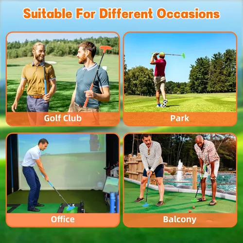 Vista 5 de 4 Pack Mini Golf Set, Golf Putter Men & Women Two-Way Golf Putter, Right/Left Handed Golf Club Indoor/Outdoor