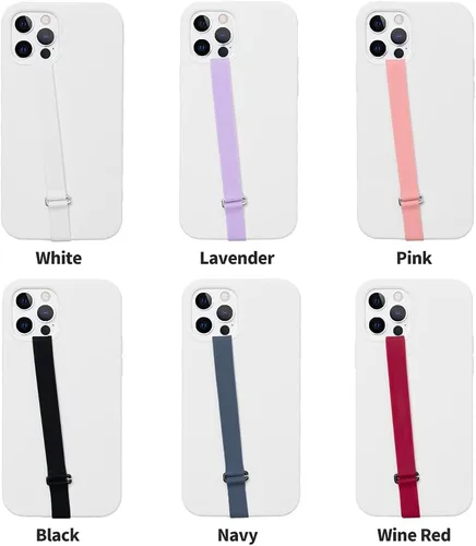 Vista 7 de Correa de dedo en forma de C con clip para teléfono, correa de silicona para teléfono celular Sinjimoru para estuche de teléfono con clip como
