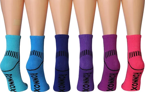 Vista 3 de RONNOX 12 pares de calcetines para correr y deportes atléticos para mujer