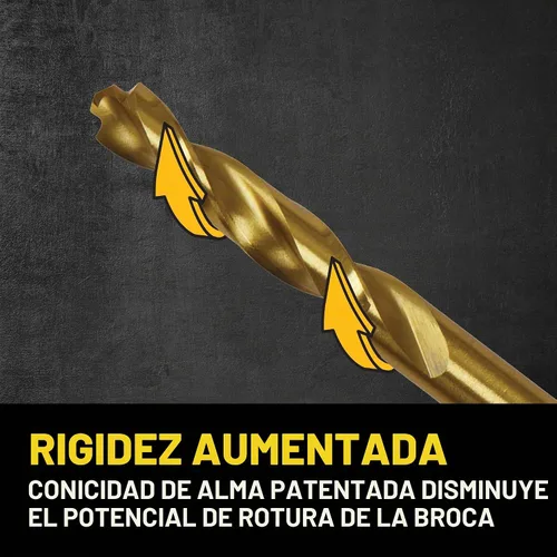 Vista 4 de DEWALT Juego de brocas, recubierto de nitruro de titanio, 14 piezas (DW1354)