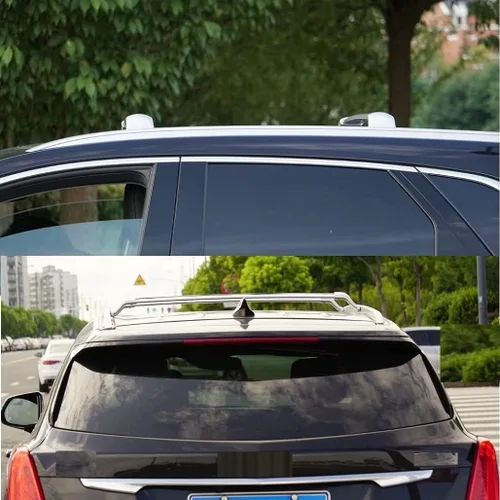Vista 3 de Estante de carga de aluminio para Cadillac XT4 2018-2025 y XT6 2019-2025 Barras transversales Accesorios de portaequipajes