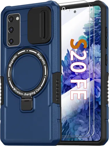 Vista 43 de Funda magnética para Samsung Galaxy Note 20 Ultra con soporte de anillo [con protector de pantalla] [Compatible con carga inalámbrica MagSafe] Funda