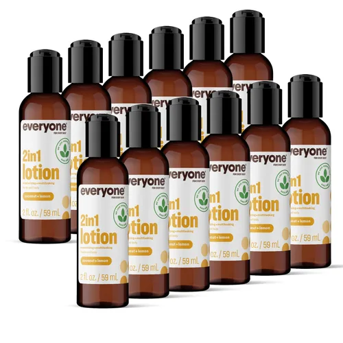 Vista 10 de Everyone Loción 2-en-1 para manos/cuerpo, 8 onzas (paquete de 2) cítricos y menta hecha con aceites esenciales para hombres y mujeres