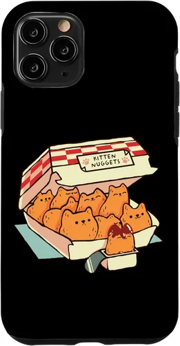 Vista 27 de iPhone 16 Kitten Nuggets Cute Fast Food Cat Shape Foodie Case