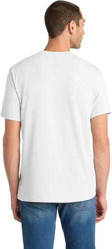 Vista 2 de District Flex Tee - Soft & Stretchy Lightweight for T-Shirt Men & Women, Regular Fit, Casual Stylish Short Sleeve Top Blanco