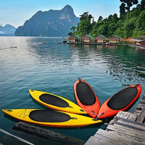 Vista 7 de Universal Kayak Cockpit Cover Waterproof Seal Cockpit Cover Maximum Protection for Your Ocean Cockpit