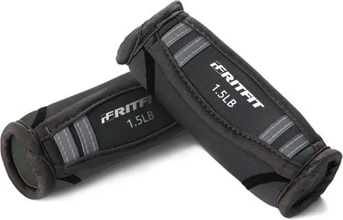 Vista 9 de RitFit Soft Hand Weights Set with Reflective Straps Walking Dumbbell Anti-Slip Reflective Strap, Jogging & Running, Physical Therapy, Aerobics