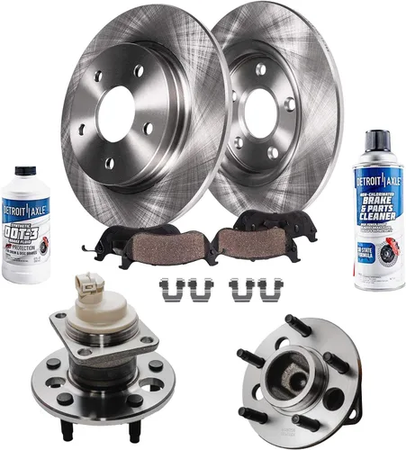 Vista 98 de Detroit Axle - Rotores de freno para Ford Mustang 2015 2016 2017 2018 2019 2020 2021 2022 2023 Rotores de freno de disco 2016 2017 2018 2019