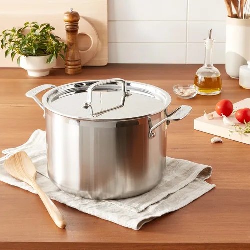 Vista 4 de Cuisinart MCP66-24N MultiClad Pro - Sartén de triple capa de 8 cuartos de galón, olla con tapa