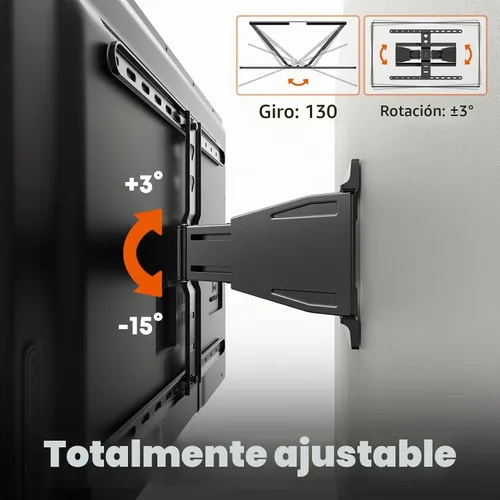 Vista 5 de PUTORSEN Soporte de pared ultra delgado para la mayoría de televisores