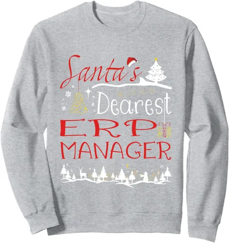 Vista 3 de ERP Manager Xmas Job Cute Christmas Sweatshirt
