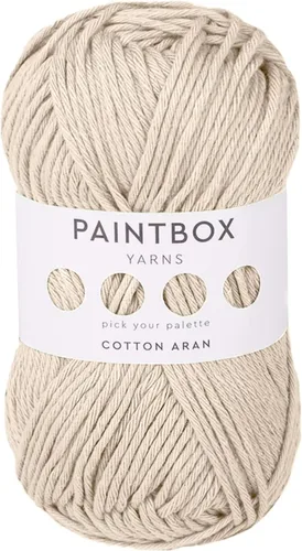 Vista 16 de Paintbox Yarns 100% algodón Aran, 50 g (1.76 oz), 85 m (93 yardas) - Lana blanca en cartón para crochet, tejer - Suave, ligera para suéter, ropa