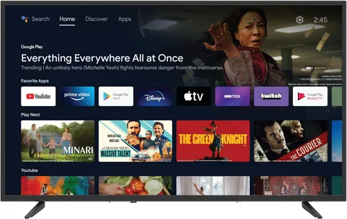 Vista 8 de Supersonic SC-2450GTV-A 24 pulgadas DLED Smart HDTV con asistente de Google, sistema ATSC y NTSC, entrada USB HDMI, WiFi, resolución de 1080p
