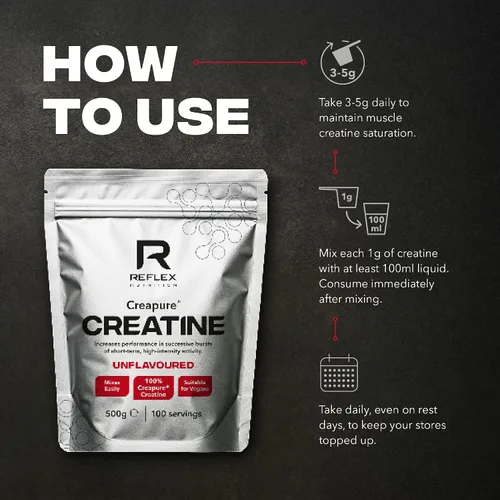 Vista 5 de Creapure Creatina en polvo 17.64 oz