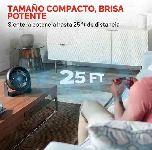 Vista 3 de Honeywell Ventilador Turboforce, Ht-900, 11 pulgadas Ventilador personal silencioso para el hogar u oficina, 3 velocidades, cabezal giratorio