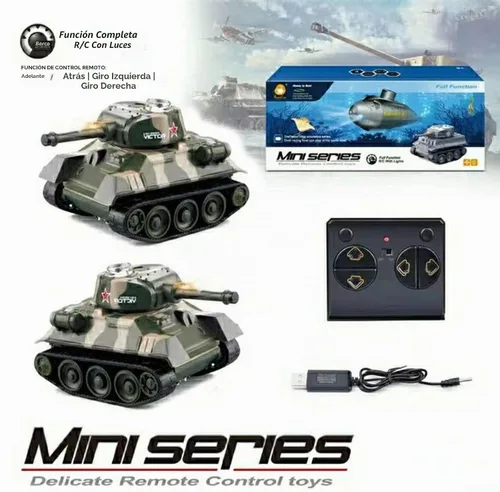 Vista 6 de Mini WWII Gris Alemán Tigre RC Tanque Juguete 1/72 Escala Modelo Electrónico Radio Control Remoto Vehículo Tanque