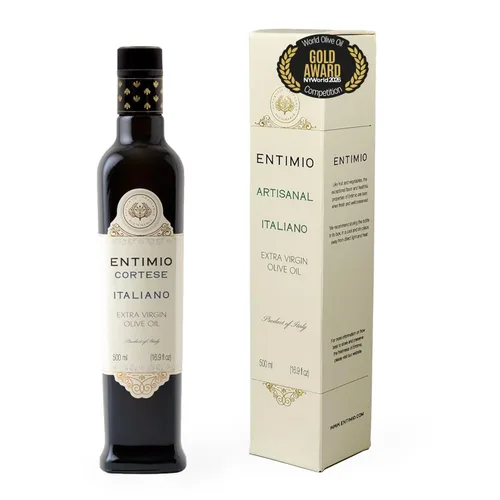 Vista 10 de Entimio Ardente Aceite de oliva virgen extra italiano orgánico de Italia, más de 600 mg/kg alto en polifenoles, ganador del oro 2025, evoo