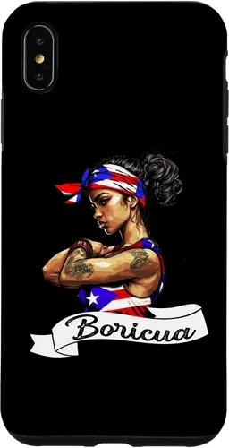 Vista 11 de Funda para iPhone 16 chica puertorriqueña Boricua Puerto Rico Flag Pride Mujer