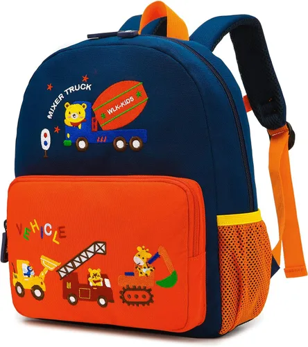 Vista 15 de willikiva Mochila Infantil con Dinosaurio en Coche para Niños y Niñas, Mochila para Preescolar, Impermeable, Tamaño único, Moderno Fiesta de música