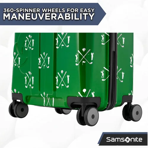 Vista 3 de Samsonite Tour Deluxe - Funda rígida para golf, bolsa de viaje de golf, carcasa ABS ligera y duradera, ruedas multidireccionales de 360 grados Verde