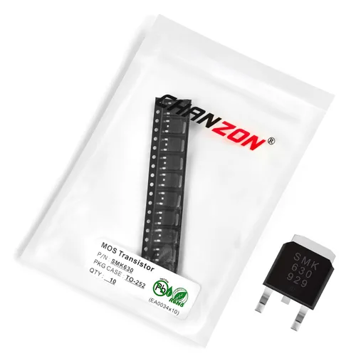 Vista 43 de Chanzon 2N60 TO-220AB NMOS MOS N-Channel Power MOSFET Transistor, alto voltaje y corriente nominal, (paquete de 10 unidades)