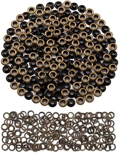 Vista 24 de SEMINI 800 Sets 4 Colors 6mm Grommet Eyelet Kit with Install Tool Kit