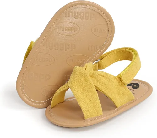 Vista 3 de Sandalias de verano para bebés, niñas y niños, unisex, antideslizantes, suela suave, transpirable, para primeros pasos, zapatos de playa al aire