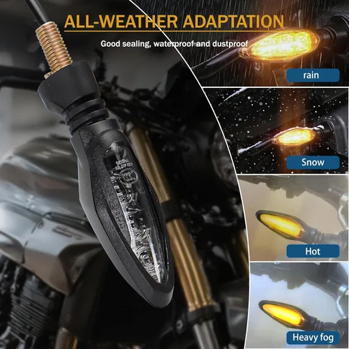 Vista 6 de 2 piezas de señales de giro LED para motocicleta, indicadores delanteros/traseros, compatibles con KTM 690 Duke/Enduro/SMC, 790/890 Adventure