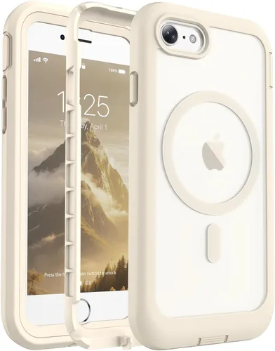 Vista 112 de jaroco - Funda magnética compatible con MagSafe para iPhone 11 de 6.1 pulgadas; protección de grado militar contra caídas, de doble capa