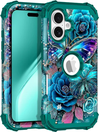 Vista 17 de Rancase Funda para iPhone 11, tres capas de alta resistencia a prueba de golpes, protección de plástico duro + funda protectora de goma de silicona