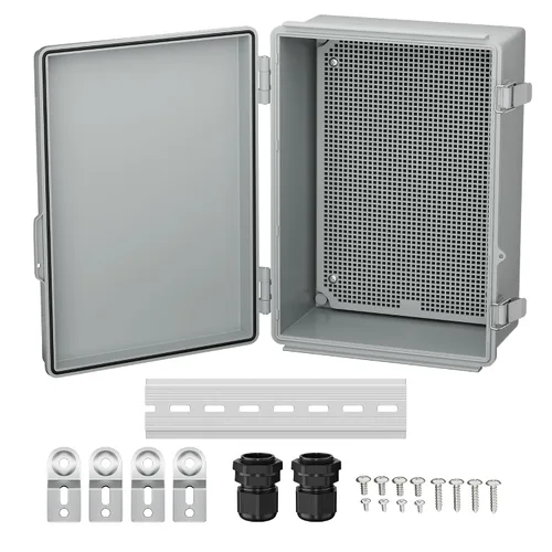 Vista 12 de Joinfworld Caja Eléctrica al Aire Libre Impermeable IP67 6X6 Caja de Proyecto de Plástico Recinto Resistente a la Intemperie para WiFi Electrónica