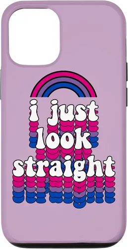 Vista 28 de I Just Look Straight Bisexual Rainbow Bisexual Pride Flag Case for iPhone 17