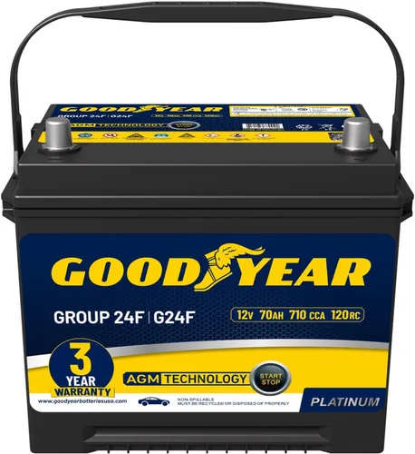 Vista 13 de Goodyear AUX12-AGM 12V 12 AH, 20RC, 200 CCA Platinum serie recargable AGM batería auxiliar sin mantenimiento