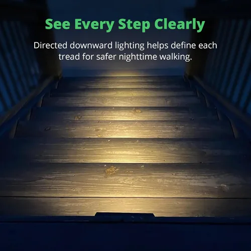 Vista 4 de GKOLED Paquete de 2 luces LED lineales de bajo voltaje de 9-15 V CA/CC, luz de escalera de corte de paisaje de 2 W, accesorios de iluminación