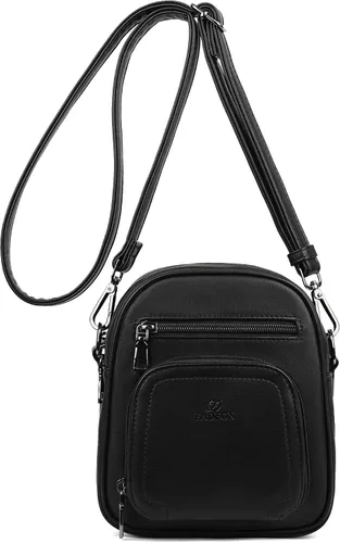 Vista 9 de FADEON Monederos pequeños para mujer, bolsos cruzados de cuero sintético de diseñador, mini bolso cruzado para viaje, bolsa de hombro, ranuras