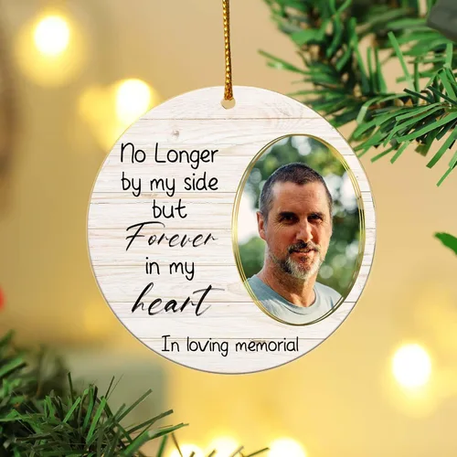 Vista 10 de Adornos de Navidad personalizados, adorno de matrimonio para la primera Navidad 2024, adorno de foto personalizado para mamá, adorno de primera