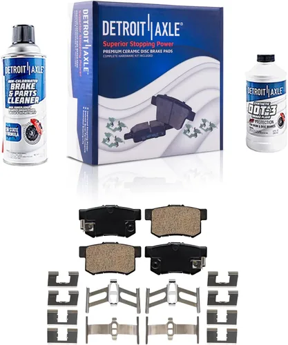 Vista 96 de Detroit Axle - Pastillas de Freno Delantero Izquierdo Reemplazo de Pinza de Disco para Dodge Ram 1500 Dakota Mitsubishi Raider - Juego de 3 piezas
