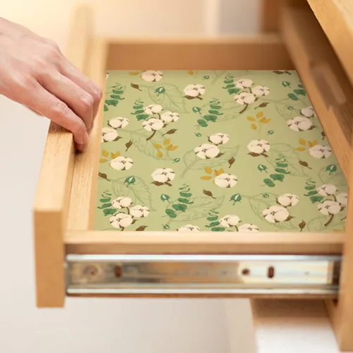 Vista 5 de SCENTORINI Revestimientos de cajones para tocador, forros de cajones perfumados de algodón limpio, forro de cajón para tocador, dormitorio, estante