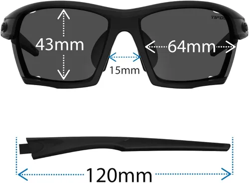 Vista 7 de Tifosi Kilo - Lentes de sol deportivos para hombres y mujeres ideales para ciclismo grava carrera de carretera y montaña senderismo correr