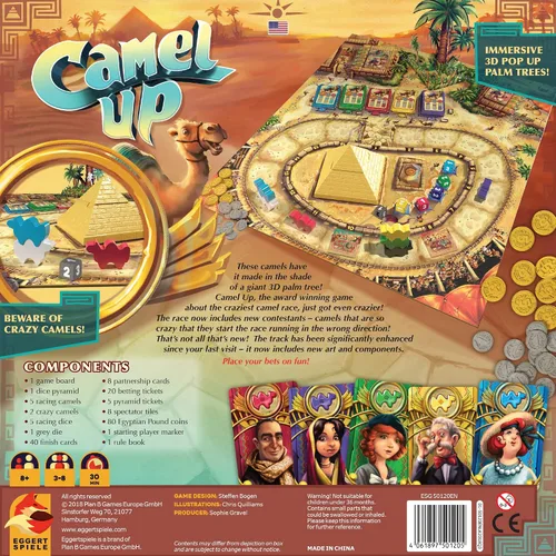 Vista 3 de Eggertspiele Camel Up - Juego de mesa, multicolor