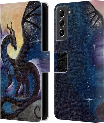 Vista 81 de Head Case Designs Officially Licensed Carla Morrow Galactic Entrancement Dragons Leather Wallet Case Compatible with Samsung Galaxy A07 4G
