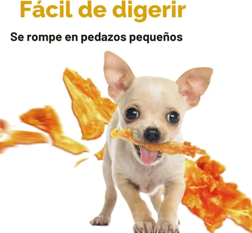 Vista 5 de iPaw - Tendón de pavo para perros, masticable natural de grado humano para cachorros, hueso 4 Pcs/Pack (Small), Single Protein, Hypoallergenic