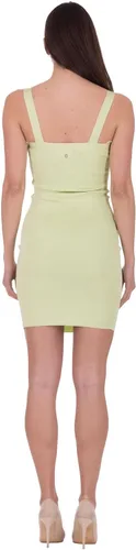 Vista 3 de GUESS Vestido esencial sin mangas Mirage Anís Rib para mujer