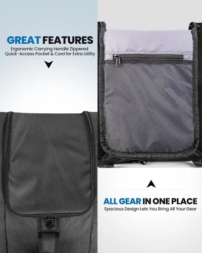 Vista 5 de OutdoorMaster Bolsa para botas de esquí y snowboard - Bolsa de 50L, excelente para viajes con exterior e inferior impermeables - para hombres